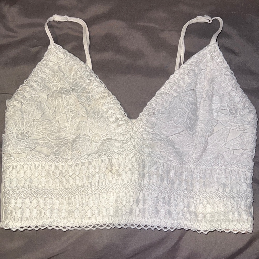 White crop top